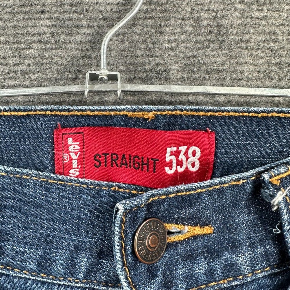 Levis 538 Jeans Mens 33 Blue Western Straight Workwear Outdoor Denim Comfort - Picture 4 of 12